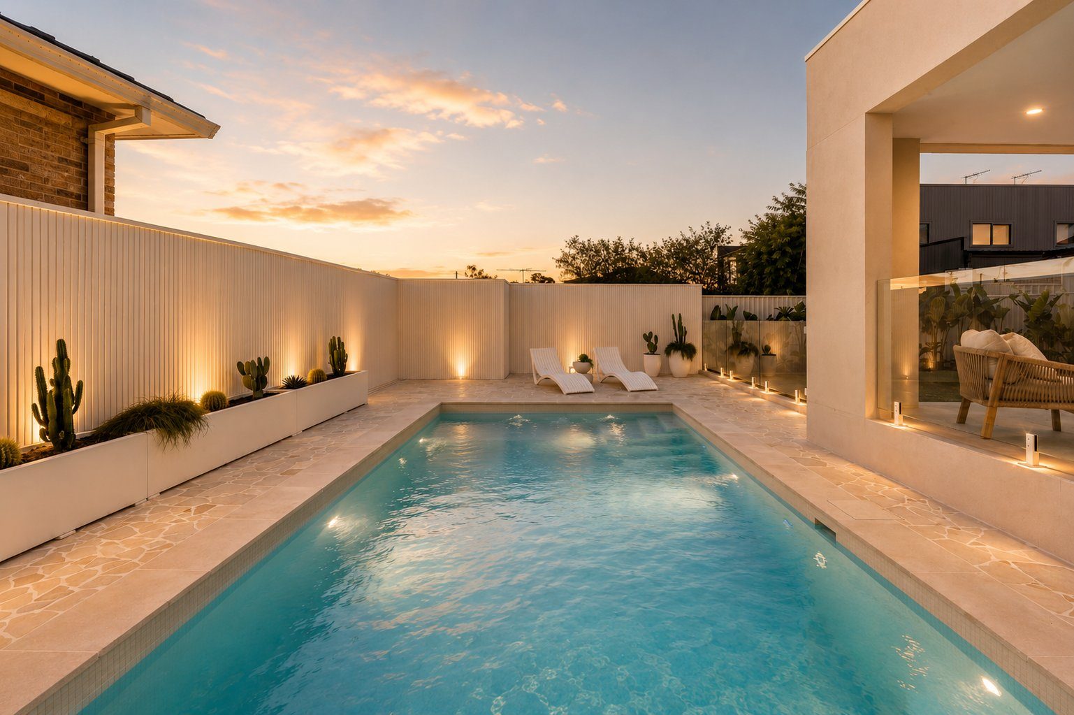 Modern residential pool, Sydney